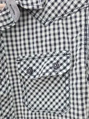 Blue Rag Button American Rag | Shirts | American Rag Light Blue And Dark Blue Gingham ...